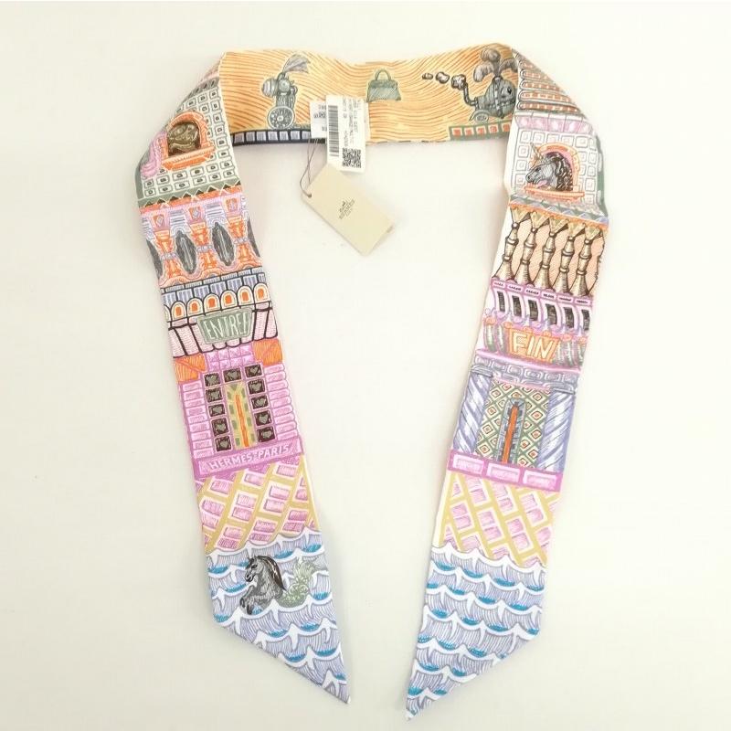 HERMES 未使用品 エルメス 2023 ツイリー Super Silk Quest HERMES 未使用品 エルメス 2023 ツイリー Super Silk Quest