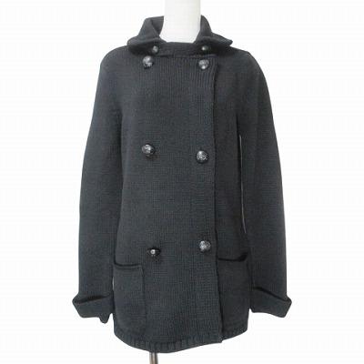 ヴィンス VINCE ナポレオンニットジャケット チンストラップ ウール  