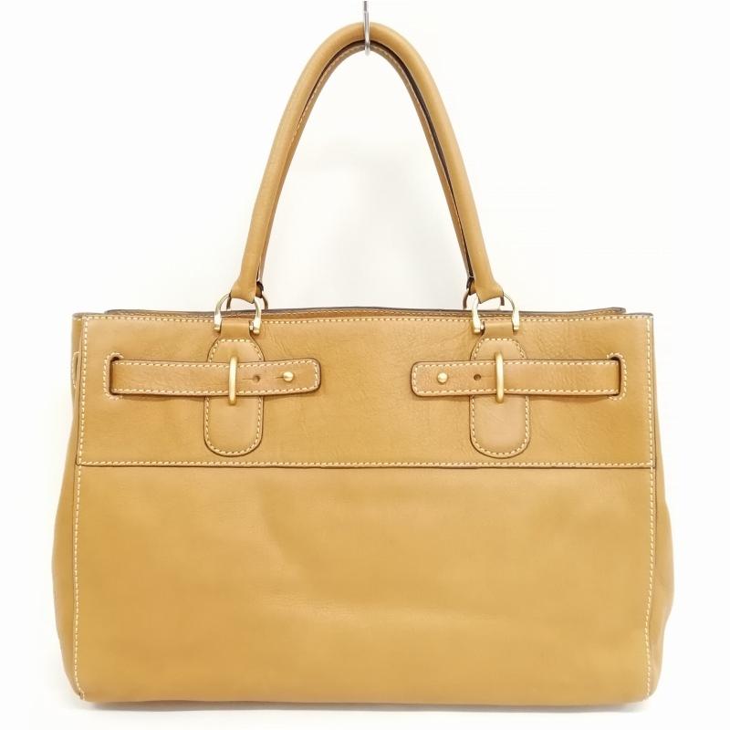 SAZABY サザビー レザー ハンドバッグ トートバッグ キャメル系  