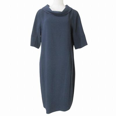 ブルックスブラザーズ　ワンピース　ネイビー　ウエストシェイプ　0サイズ　新品 BROOKS BROTHERS（ブルックスブラザーズ） 美品 コクーンワンピース