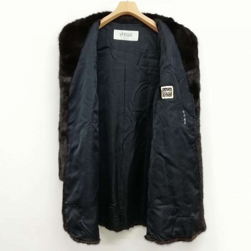 viselle サガミンク 金サガ ミンク ファー コート 毛皮 11 ブラウン系