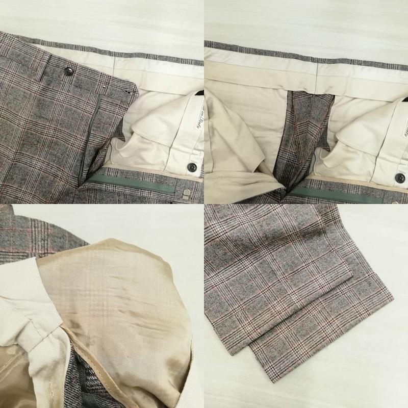 Belvest バーニーズ別注 段返り ストライプ セットアップ スーツ 46
