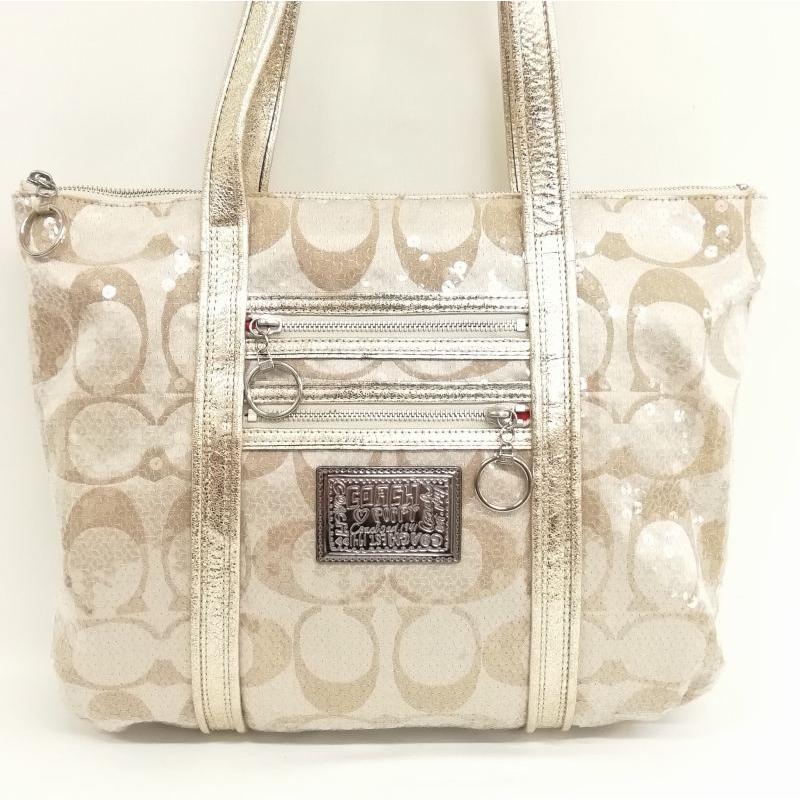 COACH スパンコール ハンドバッグ COACH スパンコールバッグ