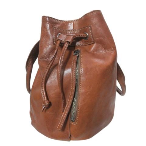 GINZA Kanematsu（銀座かねまつ） レザートートバッグ チャーム 鞄 茶