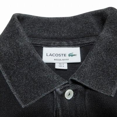 ラコステ　ポロシャツ　インディゴ染め　新品 LACOSTE｜配色リブニットインディゴポロシャツ | Rakuten