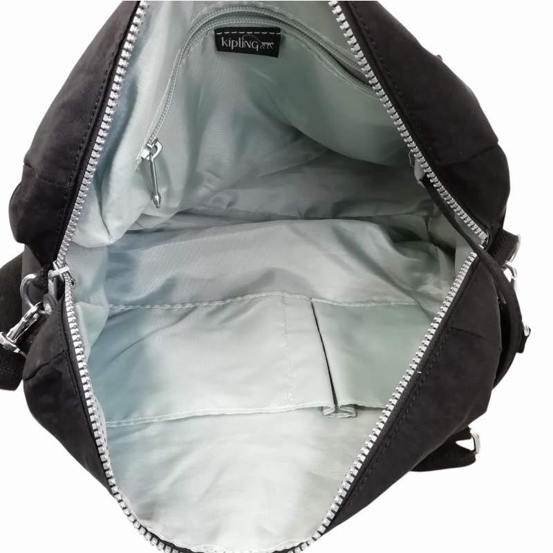 【良品】キプリング　2way ショルダーバッグ　ハンド　斜め掛けナイロン　グレー KIPLING キプリング 2way ショルダーバッグ ナイロン グレー