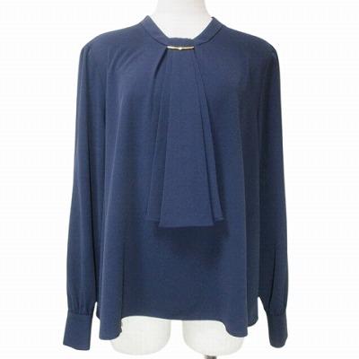 プラステ PLST 美品 23SS ジョーゼットメタルパーツタイブラウス