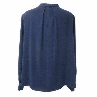 プラステ PLST 美品 23SS ジョーゼットメタルパーツタイブラウス 長袖 