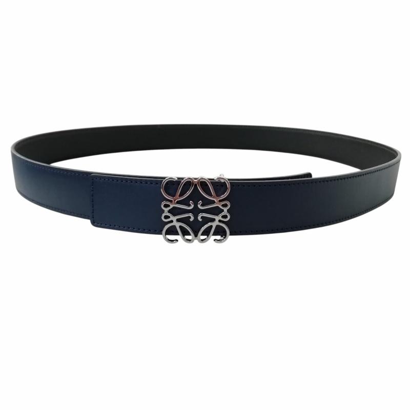 LOEWE レザー リバーシブル アナグラム　ベルト リバーシブル アナグラムベルト（スムースカーフ） ブラウン - LOEWE