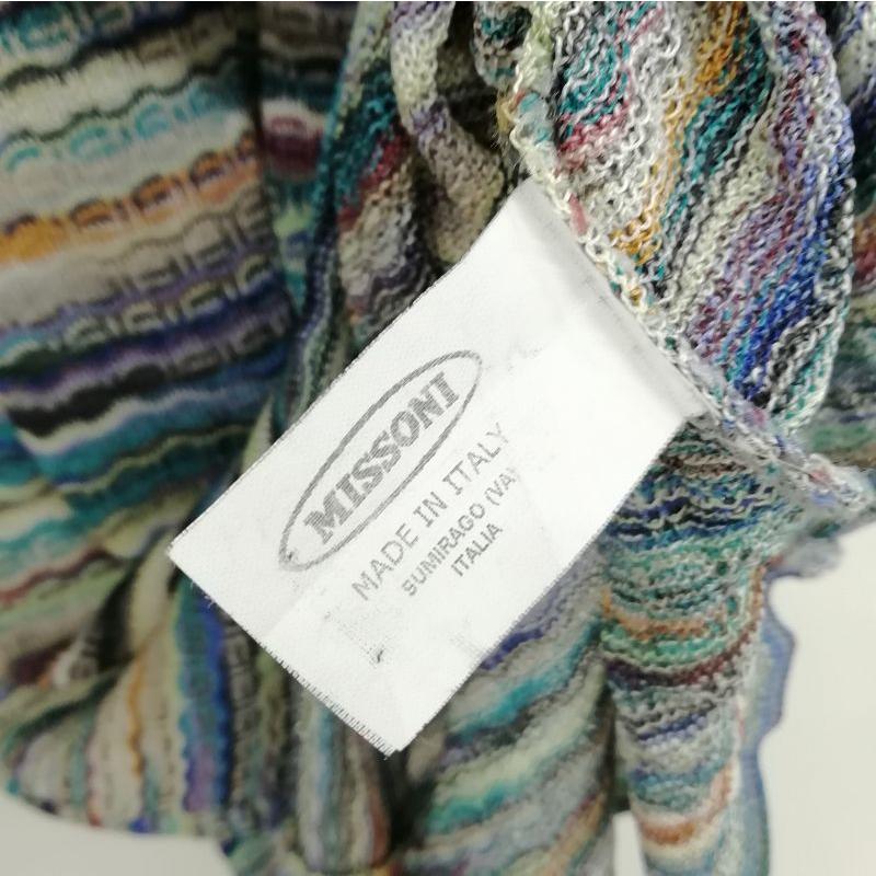 【美品】ミッソーニ（MISSONI）ノースリーブ/46 ミッソーニ MISSONI ニット プルオーバー トップス Vネック 美品 五分