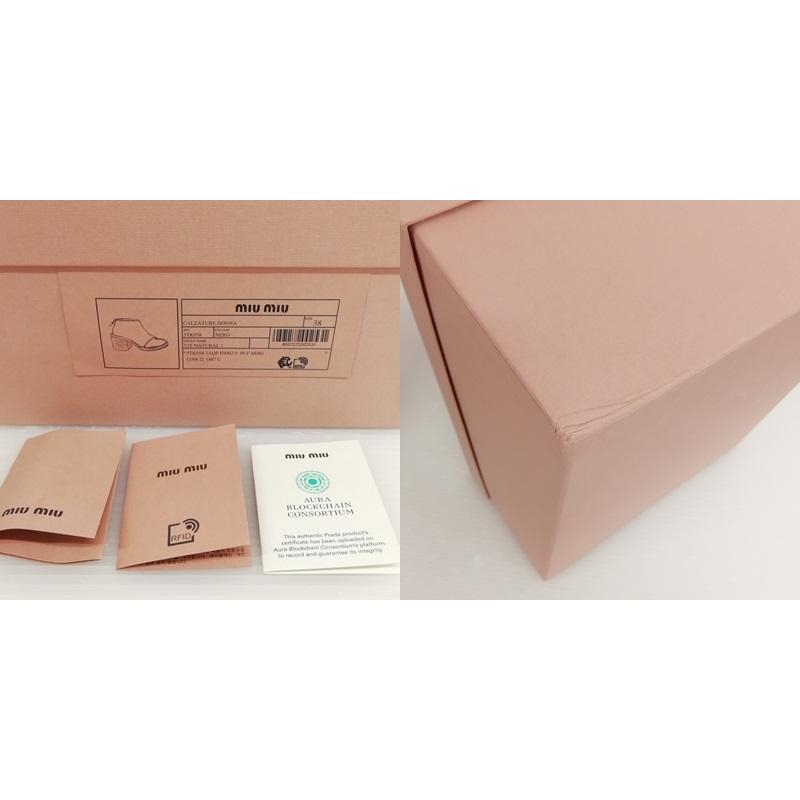 miu miu（ミュウミュウ） miumiu 5TK058 レザー オープントゥ