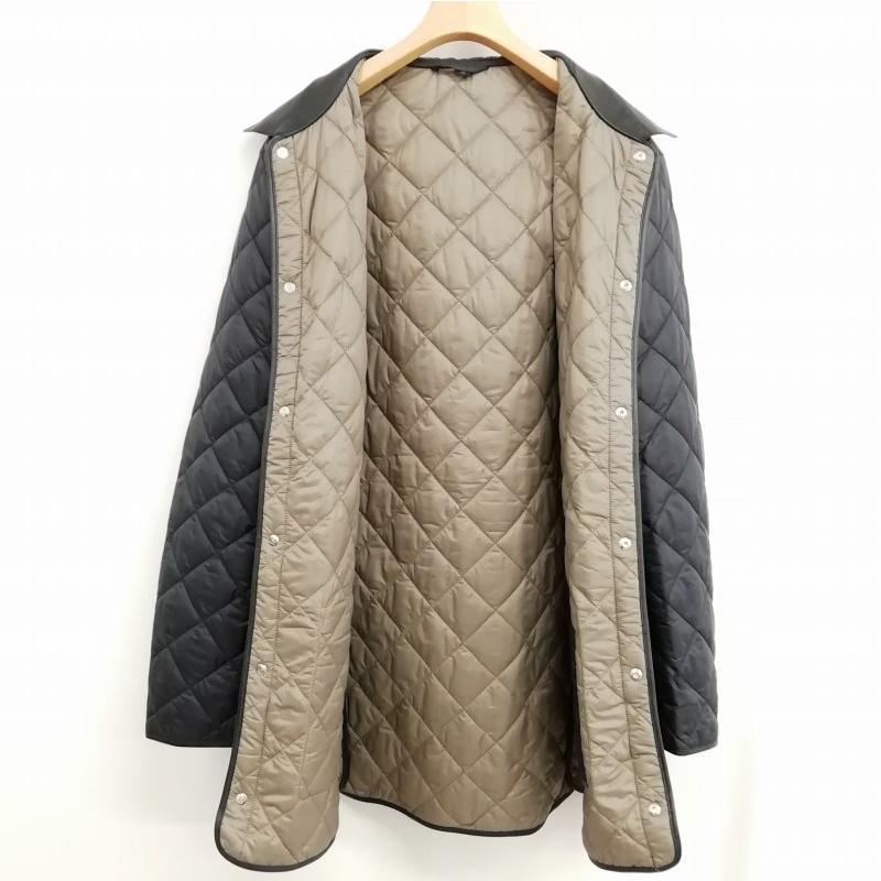 dunhill（ダンヒル） キルティング ジャケット パイピング 襟レザー 美