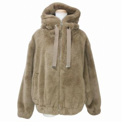 ZARA ザラ 美品 ボアジャケット フェイクファー ジップアップ