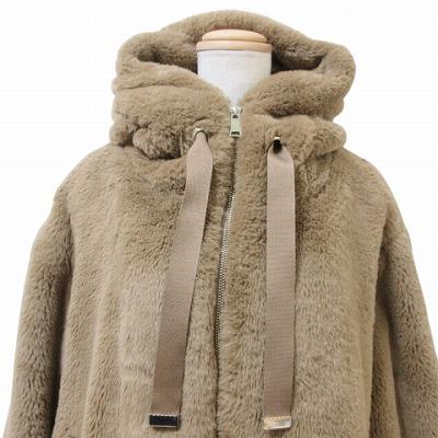 ZARA ザラ 美品 ボアジャケット フェイクファー ジップアップ