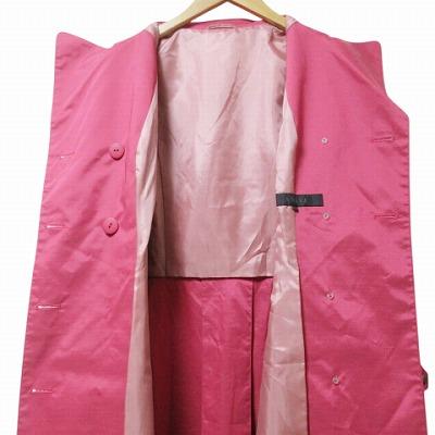 アナイ ANAYI 美品 トレンチコートロング パフスリーブ リボンベルト