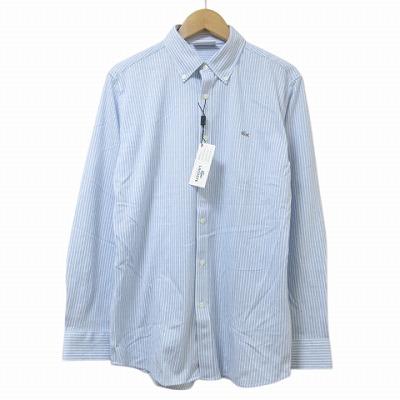 LACOSTE ラコステ ボタンダウン シャツ SLIM FIT 長袖 銀ワニ