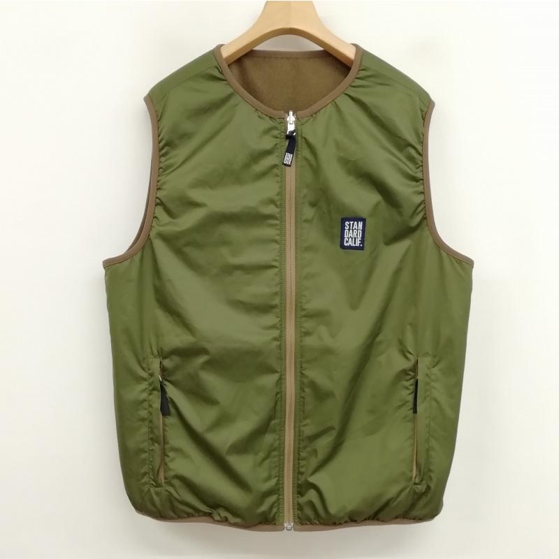 Standard Californiaフリース ジップアップベスト スタンダード カリフォルニア STANDARD CALIFORNIA Reversible
