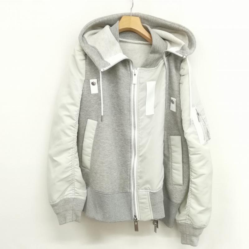 サカイ sacai 21AW Nylon Twill × Sponge Blouson 21-05842 ドッキング