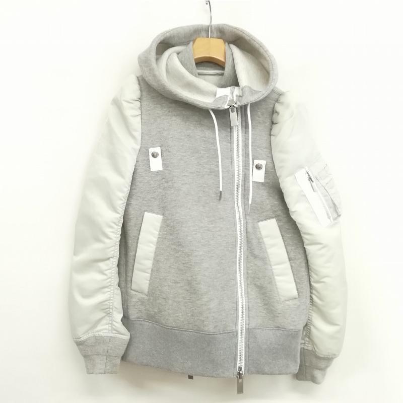 サカイ sacai 21AW Nylon Twill × Sponge Blouson 21-05842 ドッキング