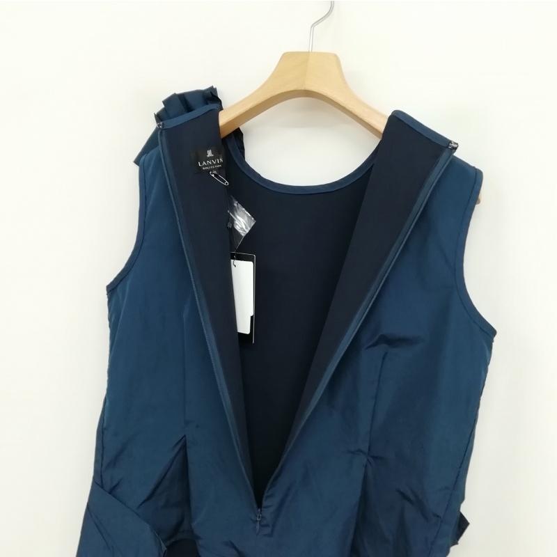 ランバン LANVIN collection 2165605 リボン ノースリーブ ブラウス