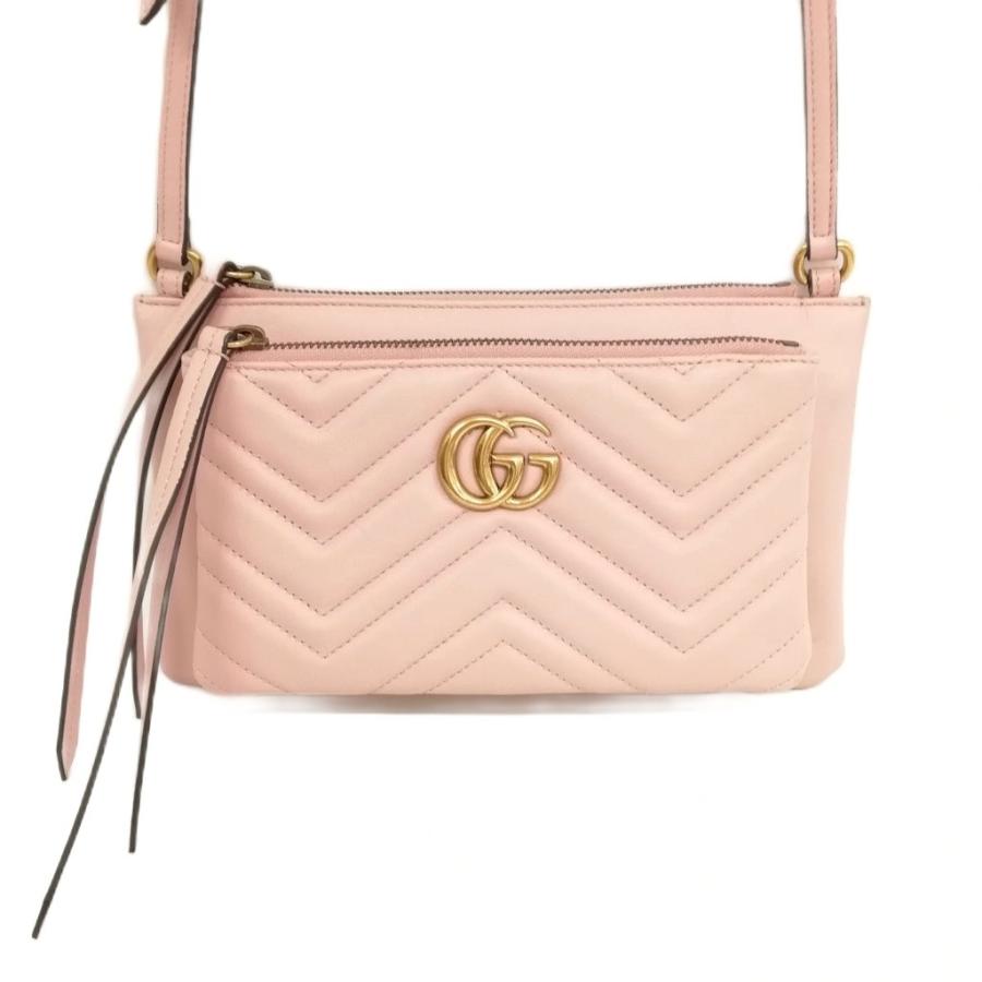 GUCCI（グッチ） GUCCI 453878 GGマーモント レザー ショルダーバッグ