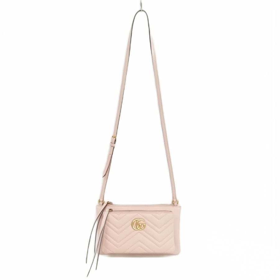 GUCCI グッチ 453878 GGマーモント レザー ショルダーバッグ  
