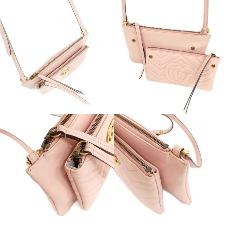 GUCCI グッチ 453878 GGマーモント レザー ショルダーバッグ  