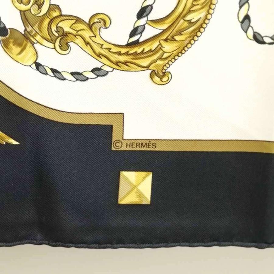 HERMES（エルメス） カレ90 LES CLES 鍵 モチーフ 大判 スカーフ