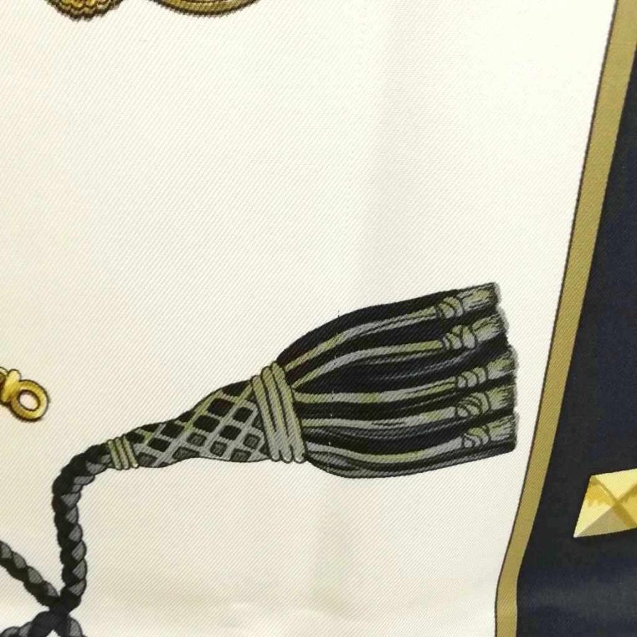 HERMES（エルメス） カレ90 LES CLES 鍵 モチーフ 大判 スカーフ