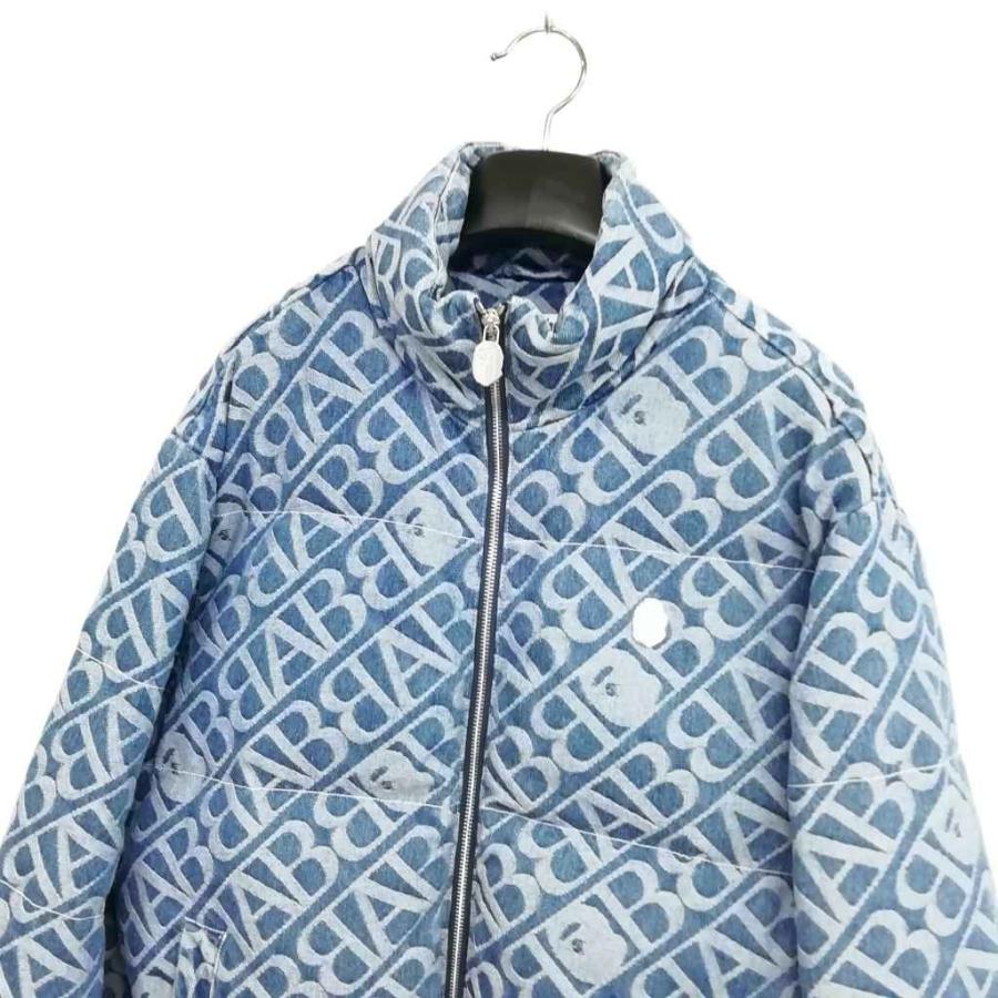 ジャケット・アウター A BATHING APE DENIM MONOGRAM PUFFER DOWN A BATHING APE（アベイシングエイプ）の「DENIM MONOGRAM PUFFER DOWN