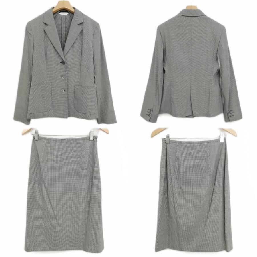 美品✨白タグ マックスマーラ スーツセットアップ ロングスカート グレー 38 Max Mara（マックスマーラ） 白タグ フォーマル スカート スーツ