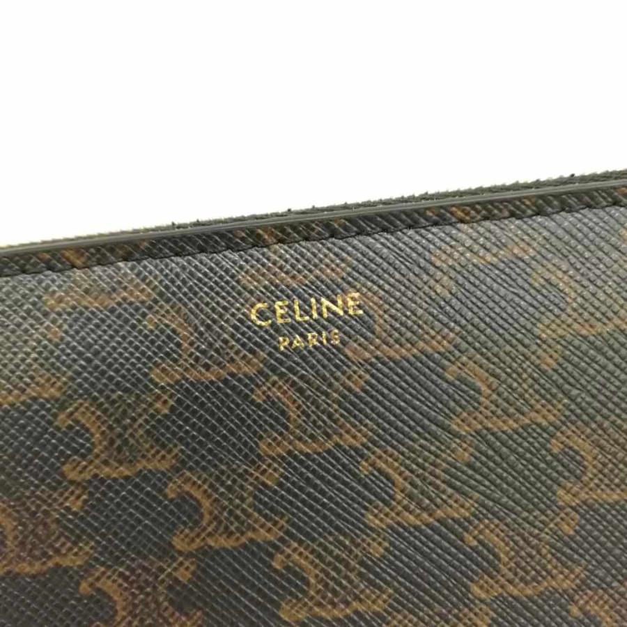 CELINE ラージジップウォレット　トリオンフキャンバス ラージ ジップウォレット / トリオンフキャンバス - ブラック
