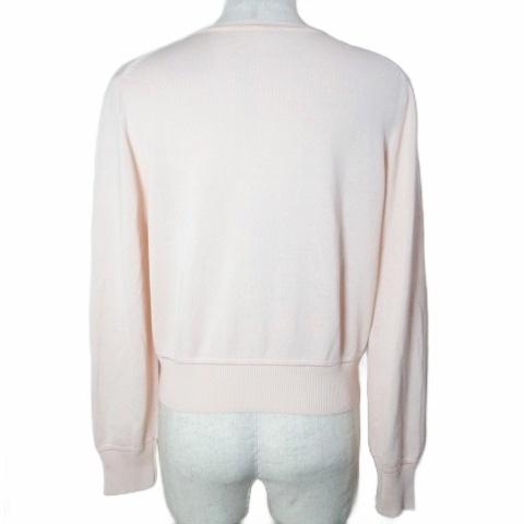 ポールカ PAULE KA ニット ビジュー カーディガン 長袖 クルーネック M 