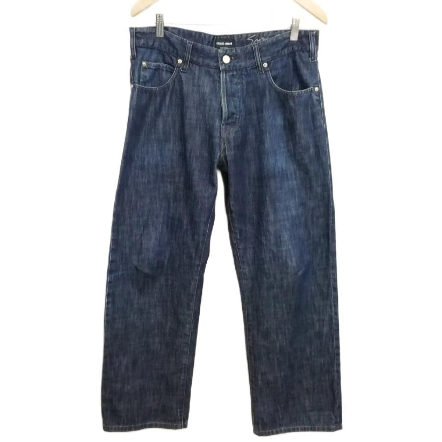 80s ジョルジオアルマーニ リネン デニム パンツ ヴィンテージ ビンテージ ジョルジオ・アルマーニ ジーンズ 80s ジョルジオ
