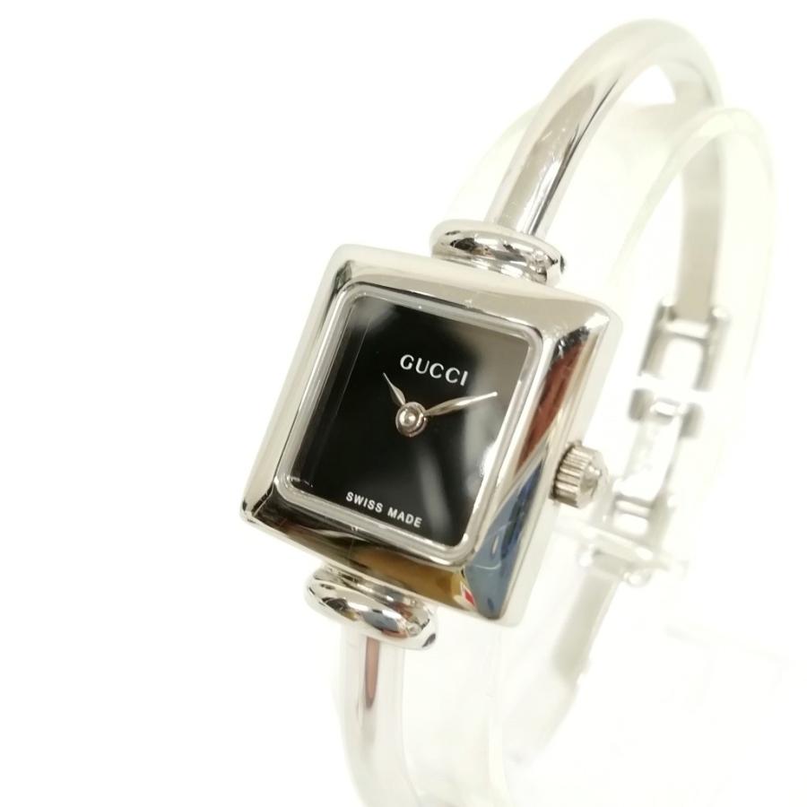 GUCCI グッチ 1900L バングルウォッチ クオーツ 腕時計 ブラック