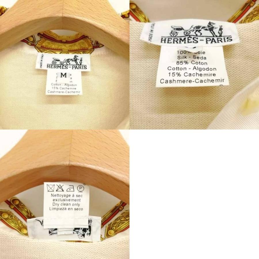 HERMES（エルメス） HERMES PARURES DES SABLES シルク ニット 切替