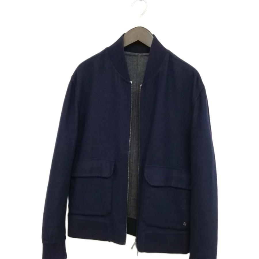 ラルディーニ LARDINI ウール シルク カシミヤ ダブルフェイス