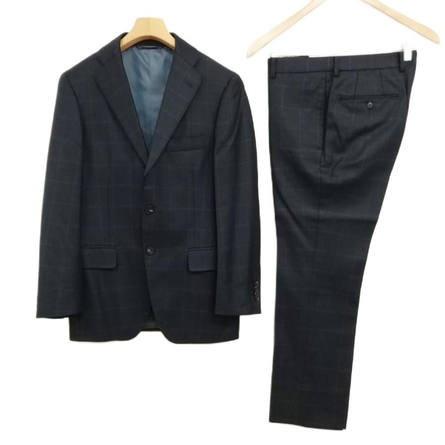 ザ・スーツカンパニー THE SUIT COMPANY REDA生地 チェック 段返り