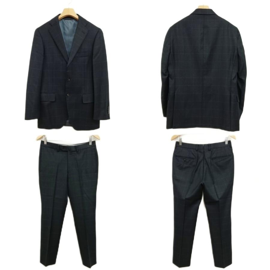 THE SUIT COMPANY セットアップスーツ グレンチェック REDA ザ・スーツカンパニー』3ピースセットアップスーツ REDA グレン