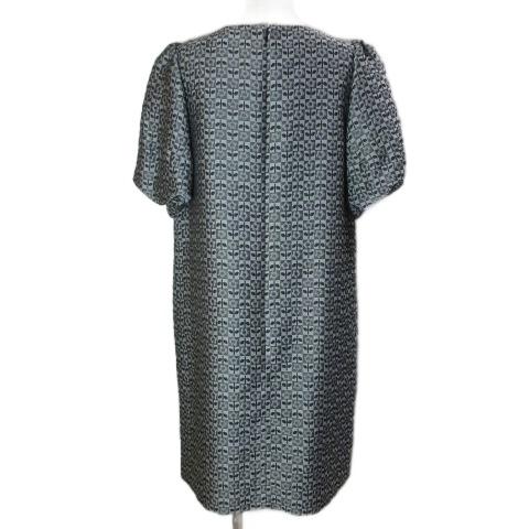 エムズグレイシー M'S GRACY 美品 花柄ジャガード ワンピース ひざ丈