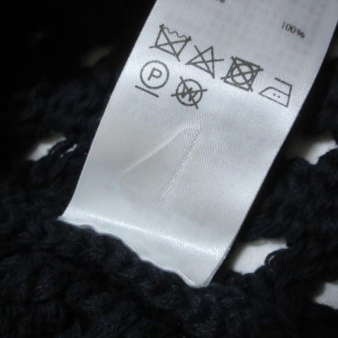 【中古】バトナー BATONER 美品 透かし編みカーディガン BN-24SL-065 ニット 長袖 厚手 1 S相当 紺 ネイビー /X バトナー BATONER 美品 透かし編みカーディガン BN-24SL-065 ニット