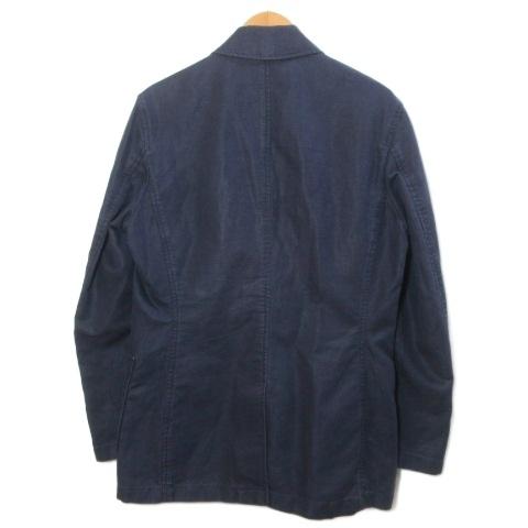 【コットンリネン×XLサイズ】LANDS’ END テーラードジャケット 綿麻 ランズエンド LANDS' END テーラードジャケット シングル 3つボタン段