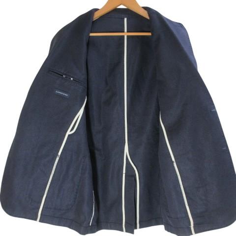 【コットンリネン×XLサイズ】LANDS’ END テーラードジャケット 綿麻 ランズエンド LANDS' END テーラードジャケット シングル 3つボタン段