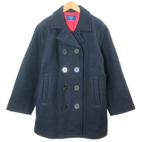 キース KEITH ウール ピーコート Pコート 中綿 裏キルティング 紺