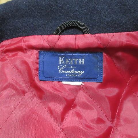 キースKEITHグレー ウール ピーコート 5つボタン極美品♡ キース KEITH ウール ピーコート Pコート 中綿 裏キルティング 紺