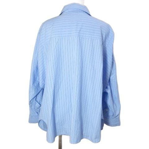 ZARA（ザラ） 美品 オーバーサイズストライプポプリンシャツ 長袖