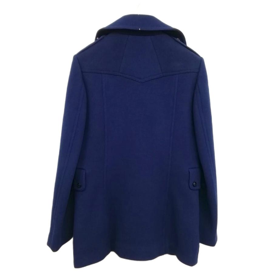 エストネーション ESTNATION ウール カシミヤ ピーコート 40 ネイビー