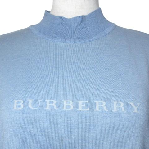 バーバリーズ ヴィンテージ ニット カットソー 半袖 ハイネック ロゴ