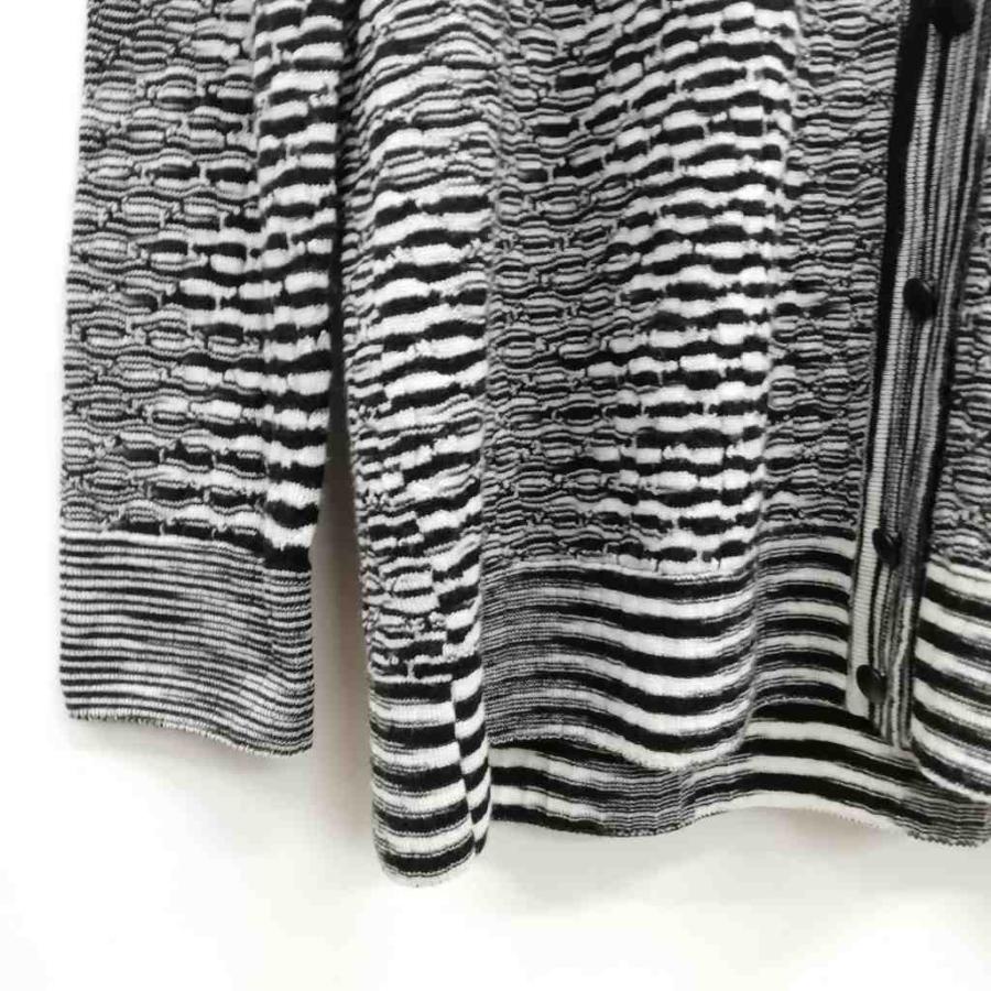 ミッソーニ MISSONI ニットカーディガン Vネック ロングスリーブ 総柄