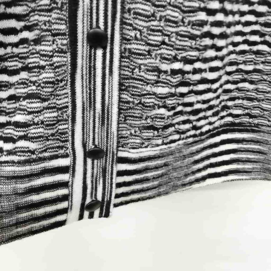 ミッソーニ MISSONI ニットカーディガン Vネック ロングスリーブ 総柄